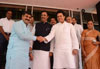 STATE MINISTER SACHIN AHIR & MLA AMIT DESHMUKH GREETING EACH OTHER ON THIER BIRTHDAY AT VIDHAN BHAVAN MUMBAI.