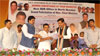 CHIEF MINISTER PRITHVIRAJ CHAVAN, MPCC PRESIDENT MANIKRAO THAKRE, MRCC PRESIDENT KRIPASHANKAR SINGH AT KANDIVLI.