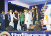 Chief Minister Devendra Fadnavis with RPI Leader-Social Justice & Empowerment Minister Ramdas Athawale during RPI Maha Melava at Thane.