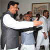 CHIEF MINISTER PRITHVIRAJ CHAVAN VISITED MUMBAI CONGRESS PRESIDENT & MLA KRIPA SHANKAR SINGH RESIDENCE AT BANDRA ON GANAPATI FESTIVAL