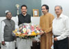 CHIEF MINISTER PRITHVIRAJ CHAVAN & SHIVSENA WORKING PRESIDENT UDHAVJI THAKAREY AT VARSHA