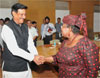 CHIEF MINISTER PRTHVIRAJ CHAVAN DURING WORLD BANK FUNDED PROJECT AT MANTRALAYA,