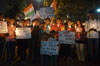 NSUI PROTEST FOR WOMEN'S SECURITY IN INDIA AT SAT RASTA BYCULLA.