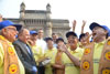 UNION MINISTER G.K.VASAN & UNION MINSITER OF STATE MILIND DEORA AT GATEWAY OF INDIA. UNION MINISTER G.K.VASAN & UNION MINSITER OF STATE MILIND DEORA AT GATEWAY OF INDIA.