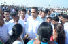Union Minister Of State & South Mumbai MP.Milind Deora at Ferry Wharf (Bhaucha Dhakka). Union Minister Of State & South Mumbai MP.Milind Deora at Ferry Wharf (Bhaucha Dhakka).