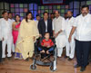 Congress Leader's Narayanrao Rane,Manikrao Thakare & Varshatai Gaikwad at Yeshwant Natya Gruh Dadar.