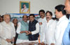 Newly Appointed MPCC President Ashok Chavan at Tilak Bhavan Dadar.