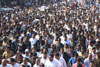 Hon'ble Congress Vice President Rahul Gandhi Padyatra from Bandra National College to Dharavi 90 feet Road in Mumbai.
