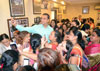 Mumbai Congress President Milind Deora at Rajiv Gandhi Bhavan, Azad Maidan.