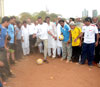 UNION MINISTER OF STATE MILIND DEORA IN FOOTBALL CAMP AT MADANPURA. UNION MINISTER OF STATE MILIND DEORA IN FOOTBALL CAMP AT MADANPURA.