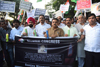 Mumbai Congress "Candle March" at CST. Mumbai Congress "Candle March" at CST.