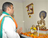 M.P.MILIND DEORA AT BUDDHA VIHAR SOUTH MUMBAI.
