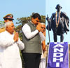 Chief Minister Devendra Fadnavis Pay Tribute to Father of the Nation Mahatma Gandhi on His Death Anniversary at Mantaralaya.