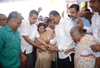 UNION MINISTER OF STATE MILIND DEORA FLAG OFF BEST BUS & INAUGURATE'S WATER CONNECTION AT GEETA NAGAR NR NAVY NAGAR COLABA. UNION MINISTER OF STATE MILIND DEORA FLAG OFF BEST BUS & INAUGURATE'S WATER CONNECTION AT GEETA NAGAR NR NAVY NAGAR COLABA.
