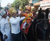 Congress-NCP South Mumbai MP.Candidate Milind Deora During Gudi Padva Festival at Girgaon.
