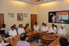 MRCC President Janardan Chandurkar During Party Worker's Meeting at Rajiv Gandhi Bhavan.