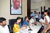 HOME MINISTER R.R.PATIL JANTA DARBAR AT RASHTRAVADI BHAVAN.