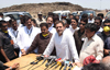 Vice-President of the Indian National Congress Leader Rahul Gandhi visit Deonar Dumping Ground in Mumbai.