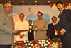 CHIEF MINISTER PRITHVIRAJ CHAVAN,UNION MINISTER PRAFUL PATEL & MINISTER NARAYAN RANE IN ADVANTAGE VIDARBHA-2013 INDUSTRIAL SEMINAR AT NAGPUR.