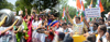 Mumbai Congress Thali-Belan Morcha at Collector Office Bandra. Mumbai Congress Thali-Belan Morcha at Collector Office Bandra.
