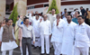 #NagpurSession: Opp.Leader's Protest at 3rd Day Assembly Winter Session Nagpur Vidhan Bhavan. #NagpurSession: Opp.Leader's Protest at 3rd Day Assembly Winter Session Nagpur Vidhan Bhavan.
