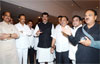 TEA PARTY BY CHIEF MINISTER PRITHVIRAJ CHAVAN AT SAYHADRI GUEST HOUSE.