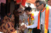 MLA AMIN PATEL IN RALLY OF CONGRESS-NCP CANDIDATES JAVED JUNEJA ON OCCASION EX.MLA YUSUF ABRHANI AT MASJID BUNDER.