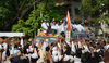 176-Bandra(E) Assembly Constituency Congress-NCP Candidate Narayanrao Rane "Maha Prachaar Rally" at Bandra.