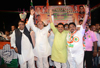 Congress Leader's Sanjay Nirupam & Gurudas Kamat at Jogeshwari. Congress Leader's Sanjay Nirupam & Gurudas Kamat at Jogeshwari.