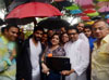 MNS Chief Raj Thackarey with Family at Selfi Point Shivaji Park Dadar. MNS Chief Raj Thackarey with Family at Selfi Point Shivaji Park Dadar.