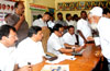 MINISTER NARAYANRAO RANE IN JANTA DARBAR AT ALIBAUGH.
