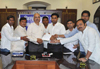 MUMBAI YOUTH CONGRESS DELEGATION MEETS MUMBAI CITY COLLECTER AT COLLECTER HOUSE.