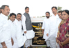 CHIEF MINISTER PRITHVIRAJ CHAVAN & MINISTER DR.NITIN RAUT LAUNCHED RAIN WATER HARVESTING AT SATARA GONDAWALE MAAN TALUKA.
