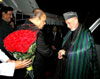 President Of Afghanistan Hamid Karzai & Maharashtra Governor K. Sankaranryanan at Raj Bhavan Mumbai. President Of Afghanistan Hamid Karzai & Maharashtra Governor K. Sankaranryanan at Raj Bhavan Mumbai.
