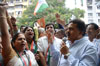 Mumbai Congress President Sanjay Nirupam Protest with Team at ST.LAWRENCE HIGH SCHOOL Kandivali (E).
