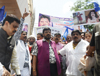 RPI Leader Ramdas Athawale Protest with Party Workers at Borivali against Radhe Maa Issue.