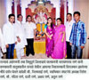 MINISTER NARAYAN RANE DOING GANESH POOJA AT THEIR RESIDENCE IN KANKAVLI.