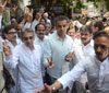 Congress/NCP/PRP (Kawade)/ Republican Party of India (Democratic) Alliance MP.Candidate Milind Deora Filed his Nomination Form at Old Custom House Dist.Administrative Collector Office. Congress/NCP/PRP (Kawade)/ Republican Party of India (Democratic) Alliance MP.Candidate Milind Deora Filed his Nomination Form at Old Custom House Dist.Administrative Collector Office.
