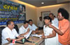 MINISTER SHIVAJIRAO MOGHE   IN JANTA DARBAR AT GANDHI BHAVAN.
