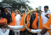 EX.MUMBAI CONGRESS PRESIDENT & MLA KRIPASHANKAR SINGH DURING GANESH VISHARJAN.