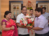 MINISTER NARAYANRAO RANE AT SWANAND ON HIS BIRTHDAY.