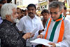 MLA AMIN PATEL & MUNICIPAL CORPORATER MANOJ JAMSUTKAR ON ROUND AT NAGPADA.