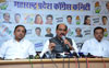 MPCC President ManikraoThakare Press Conference at Gandhi Bhavan.