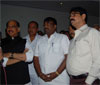 MPCC.PRESIDENT MANIKRAO THAKARE,OPPOSITION LEADER SUDHIR MUNGANTIWAR & MLA.BALA NANDGAOKAR AT SAHYADRI GUEST HOUSE.