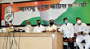 Congress Party Leaders Mallikarjun Kharge & H.K.Patil Press Conference at Gandhi Bhavan.