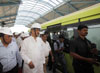 CHIEF MINISTER PRITHVIRAJ CHAVAN VISITED MMRDA MONORAIL PROJECT IN MUMBAI.