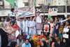 Mumbai Congress & Mumbai Mahila Congress Protest outside Andheri Station.