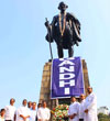 NCP Leaders Pay Tribute to Father of the Nation Mahatma Gandhi on His Death Anniversary at Mantaralaya.