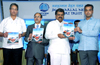 UNION MINISTER G.K.VASAN & UNION MINISTER MILIND DEORA AT SILVER JUBILEE CELEBRATION OF JAWAHARLAL NEHRU PORT TRUST IN MUMBAI.
