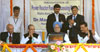 PRIME MINISTER OF INDIA DR.MANMOHAN SINGH,GOVERNOR K.SHANKAR NARAYANAN &CHIEF MINISTER PRITHVIRAJ CHAVAN AT  TARAPUR MAHARASHTRA.